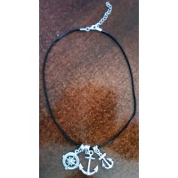 Anchor Necklace (Navy and Military)